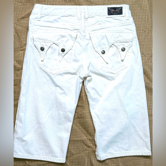 New Men's ROBIN'S JEAN Double Flaps Denim Shorts - Picture 8 of 9